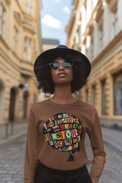 Black History can't be erased | Unisex Long Sleeve Shirt