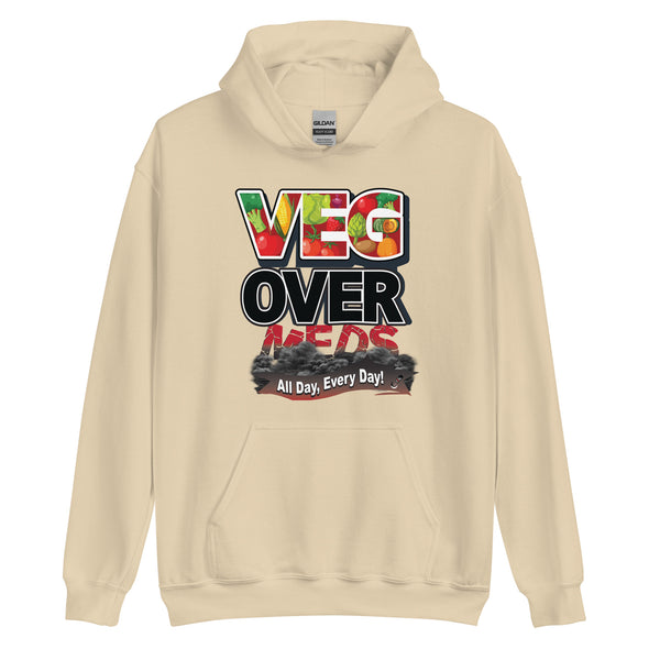 Veg Over Meds All Day, Every Day! | Unisex Hoodie