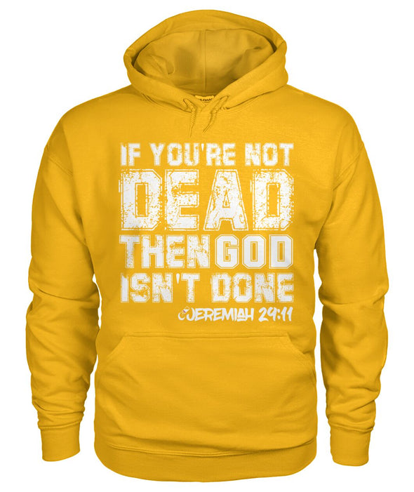 If You're Not Dead, Then God Isn't Done - Unisex Hoodie