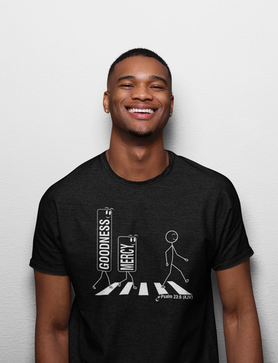 Goodness and Mercy - Men's/Unisex Black Tee